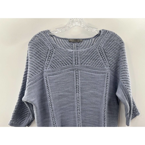 Prana Women’s 3/4 Dolman Sleeve Getup Cotton Sweater Blue Size Small - Picture 2 of 8